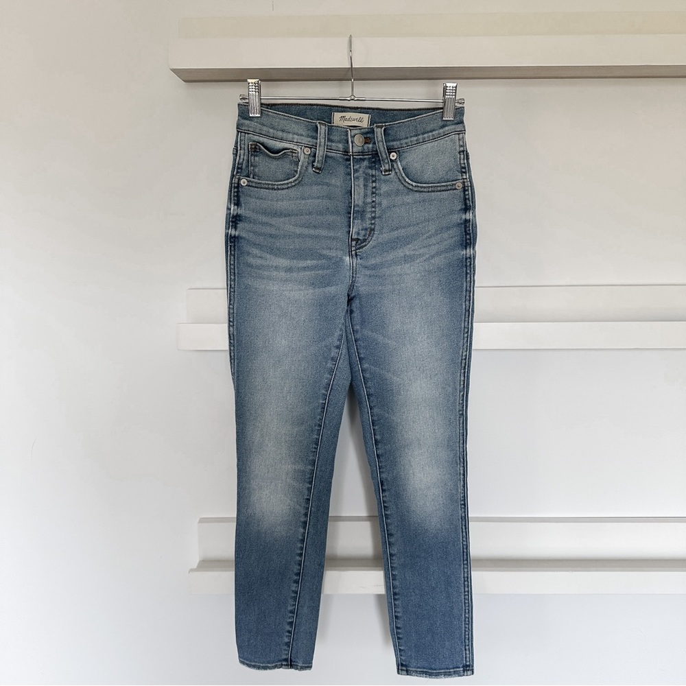 Madewell Medium Wash 10” High Rise Skinny Crop